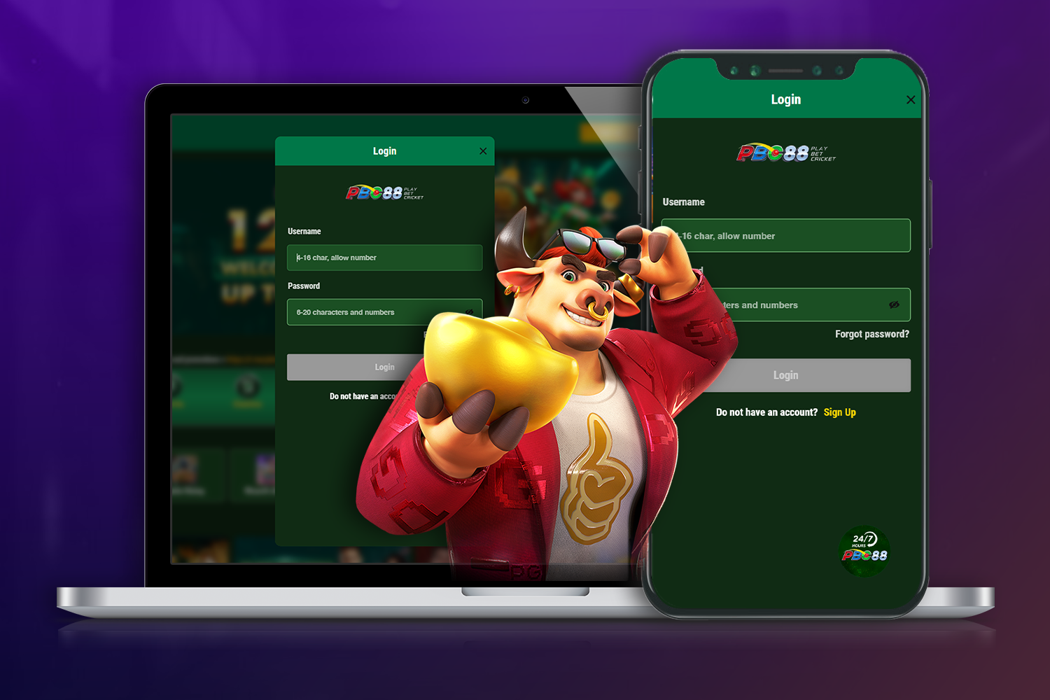 PBC88 Login account, PBC88 Account